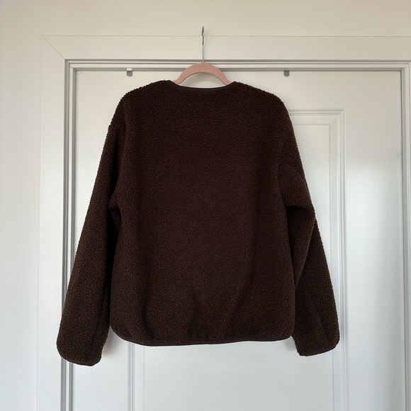 Wilfred Free Sherpa Liner Jacket in Rich Mocha Brown size M - Picture 3 of 6